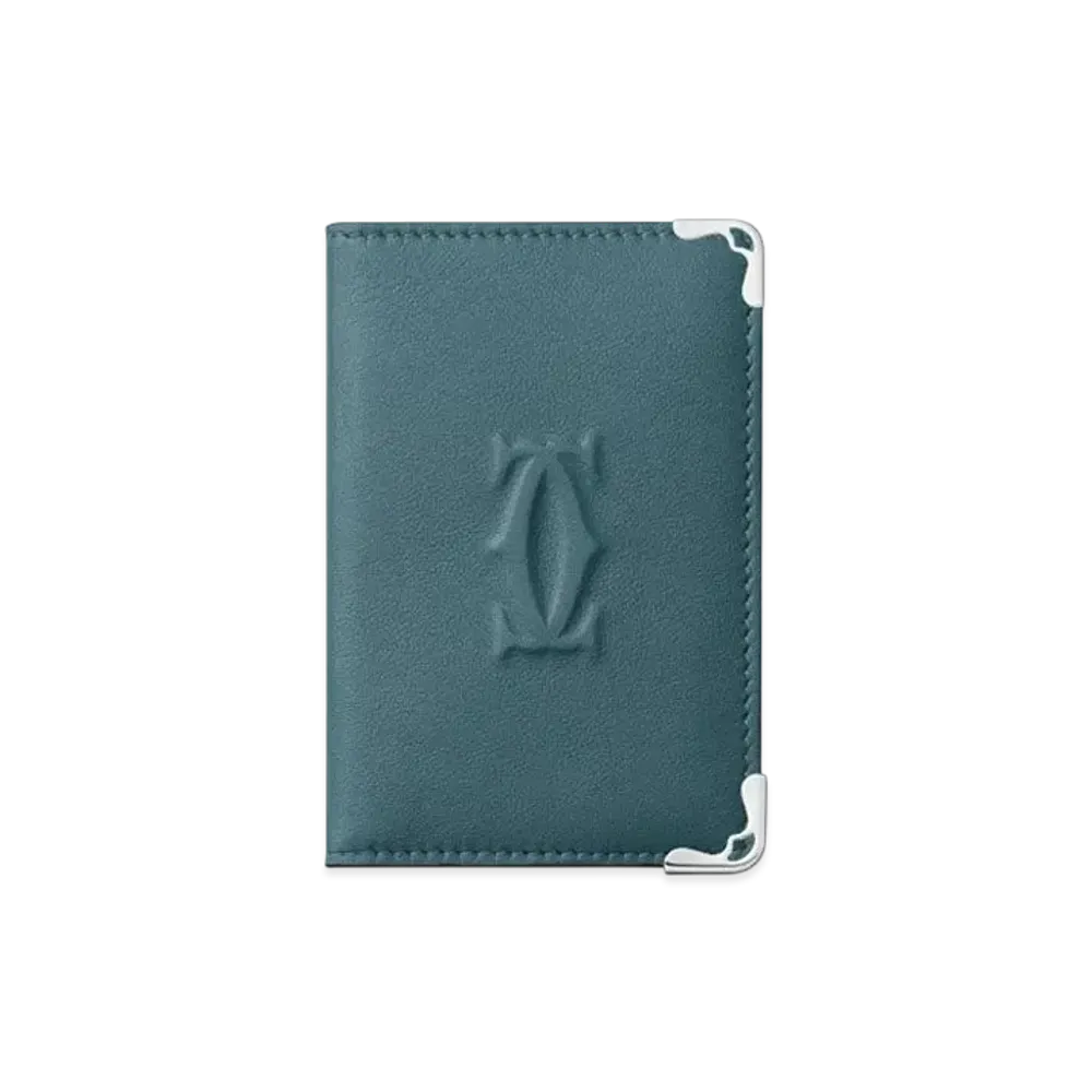Cartier Four-Credit Card Holder, Must de Cartier "Steel Gray"