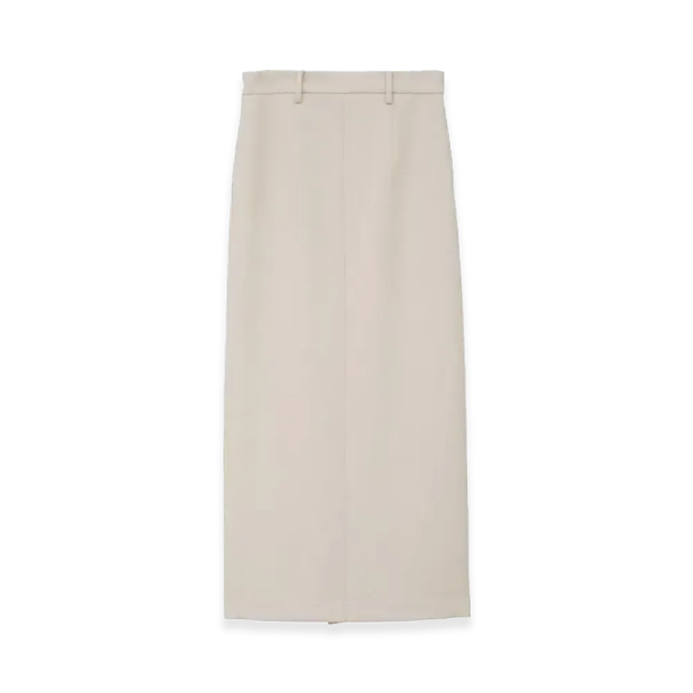 CLANE Women's 2Way Adjust Low Waist Skirt "Ivory"