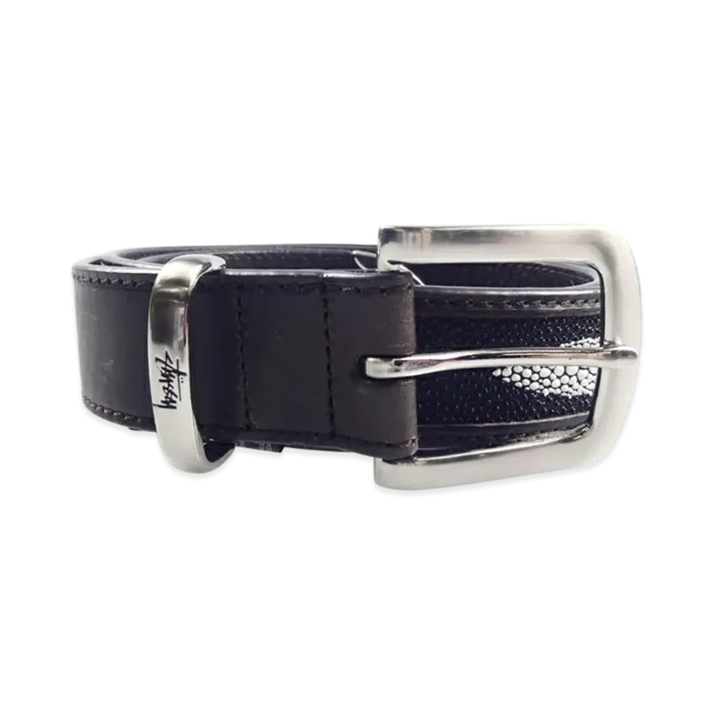Stussy Manta Ray Print Overlay Belt "Black"