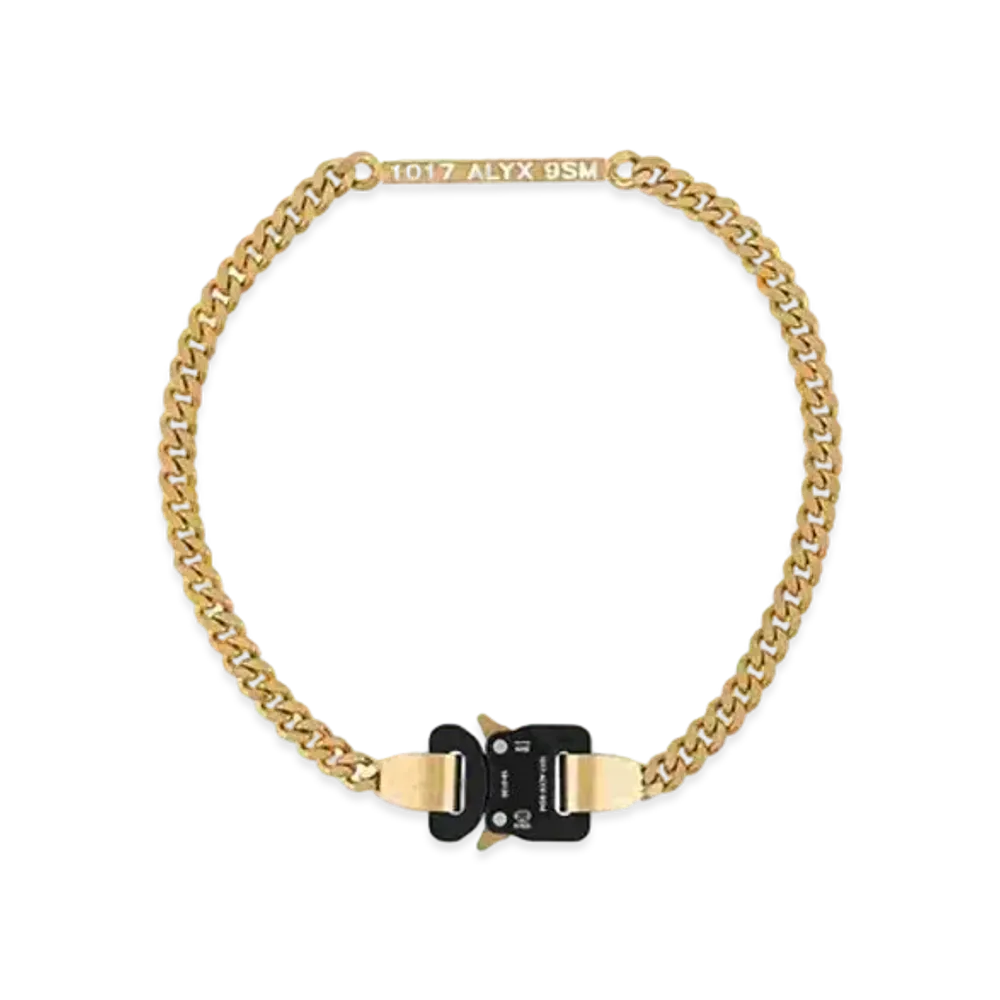1017 ALYX 9SM Chain-Link Buckle Necklace "Gold"