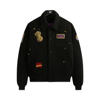 KITH x MARVEL Universe Varsity Jacket "Purple"