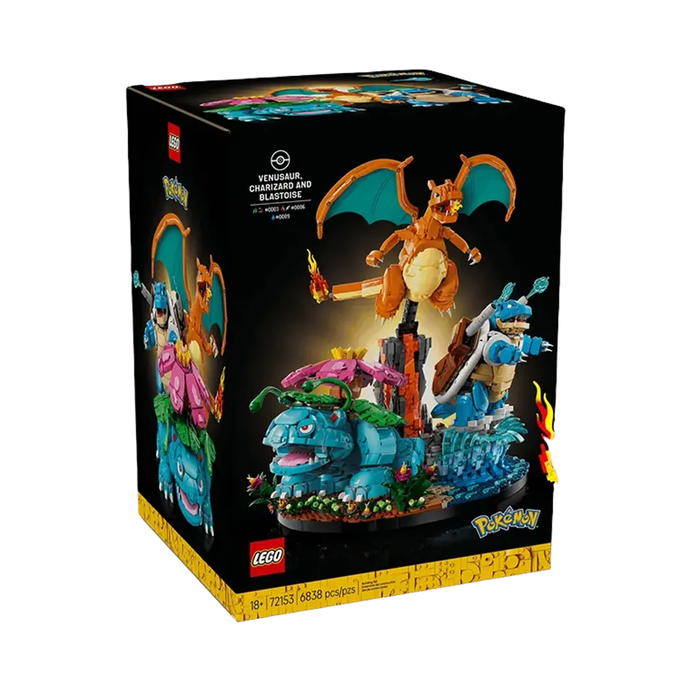 LEGO POKEMON 30th "Venusaur, Charizard and Blastoise" [72153]