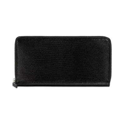 GUCCI Lizard Zip Around Wallet