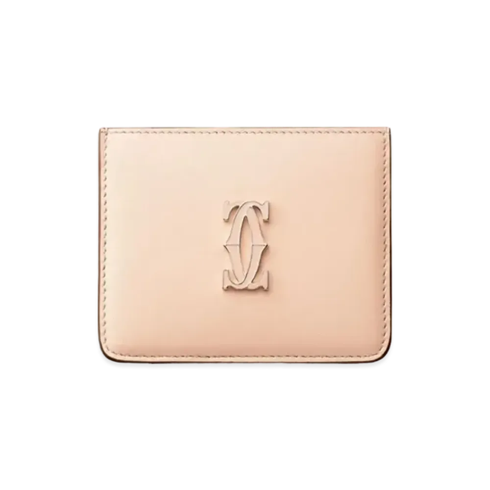 Cartier Simple Card Holder Double C de Cartier "Powder Pink"