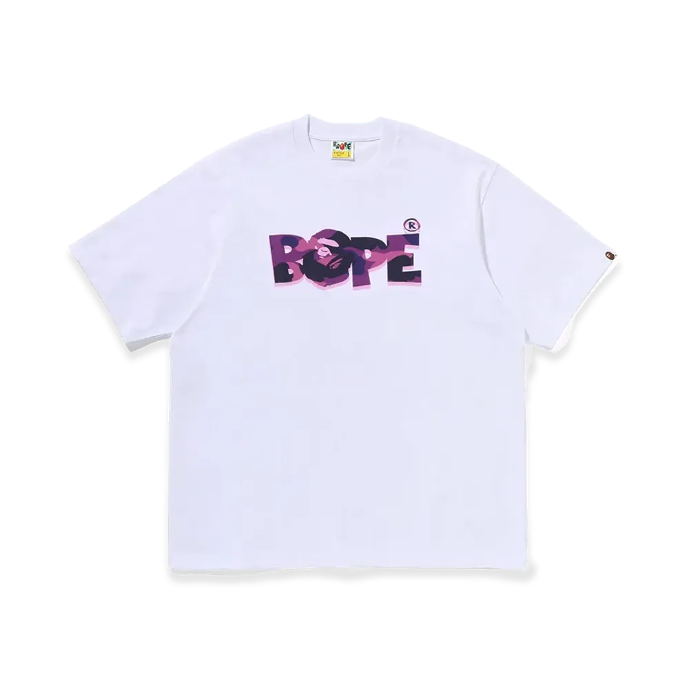 A BATHING APE Bape Logo Relaxed Fit Tee "White"