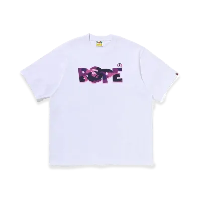 A BATHING APE Bape Logo Relaxed Fit Tee "White"