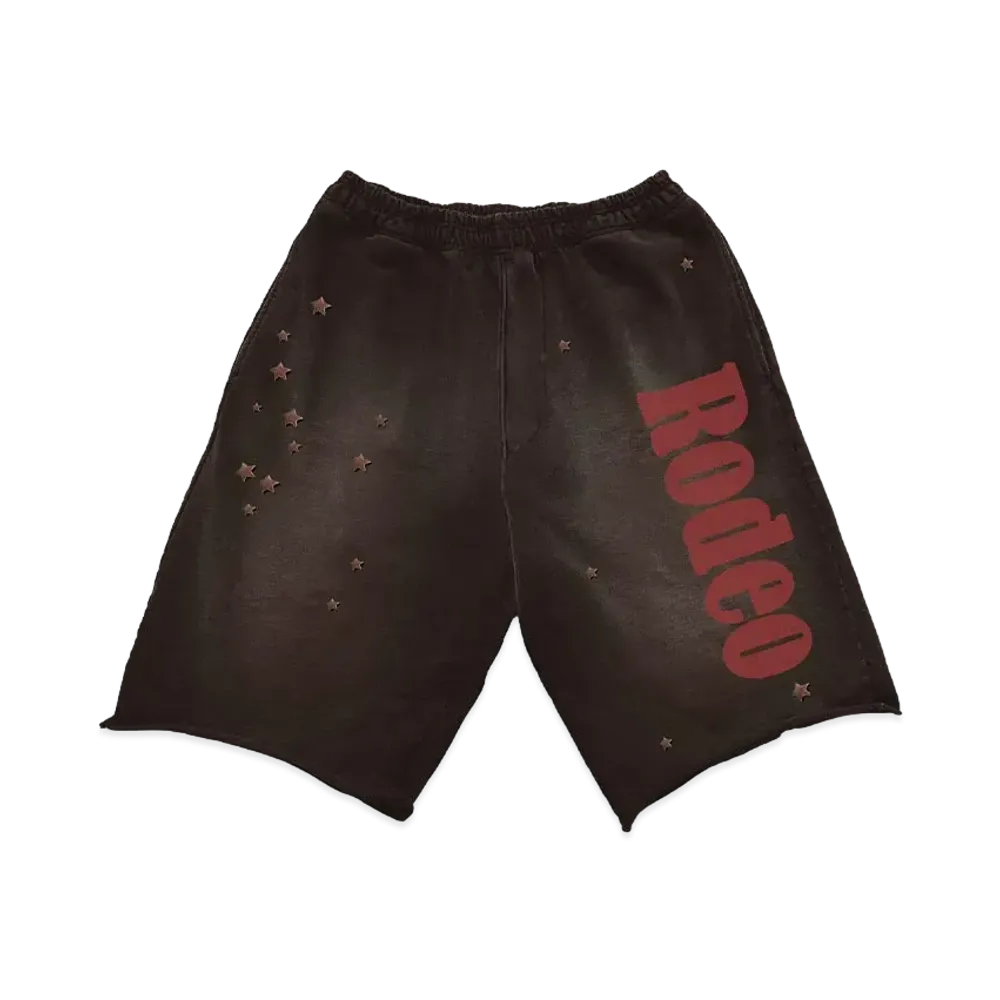 Travis Scott Cj x Sp5Der Days Before Rodeo Shorts "Brown"