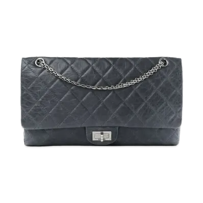 CHANEL 50th Anniversary 2.55 Chain Shoulder Aged Calfskin "Gray/Silver"