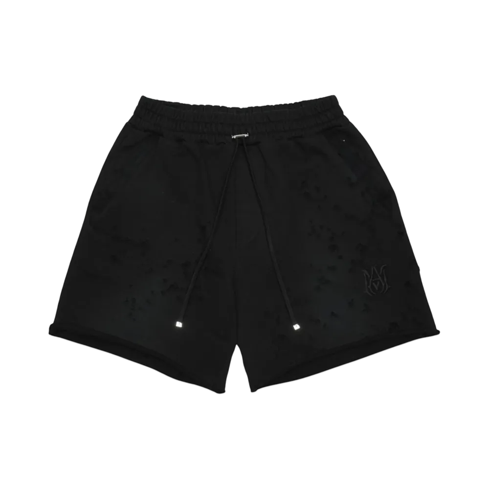 AMIRI MA SHOTGUN EMBROIDERED SHORT "BLACK"