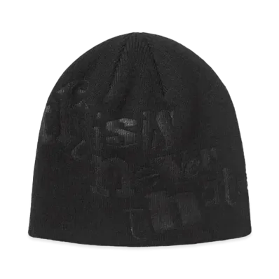 thisisneverthat Debossed No Cuff Beanie "Black"