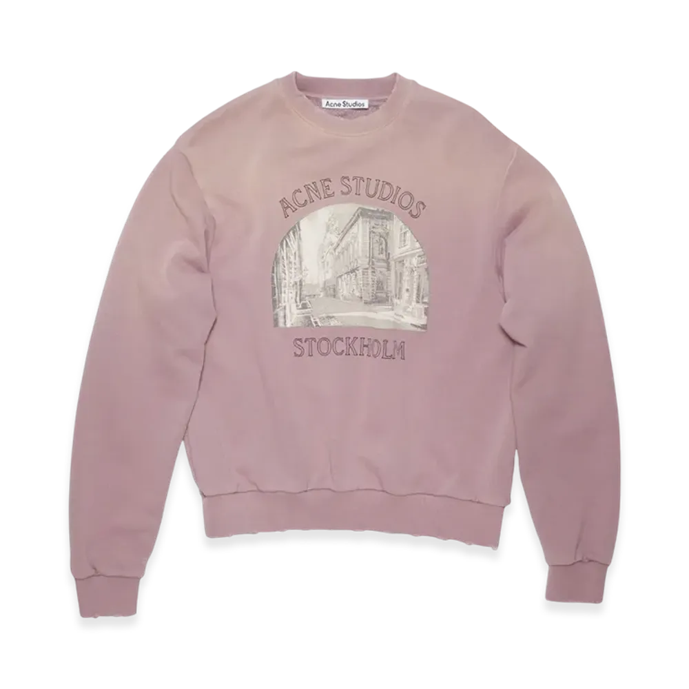 Acne Studios Printed Sweater "Dusty Purple"