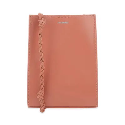 Jil Sander Women's Leather Small Tangle Shoulder Bag "Pink"