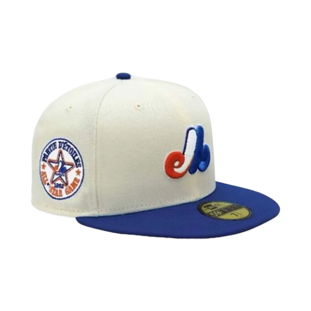NEW ERA x THE CAP 59Fifty MLB SPACIAL FRAME Montreal Expos "Chrome/Blue"