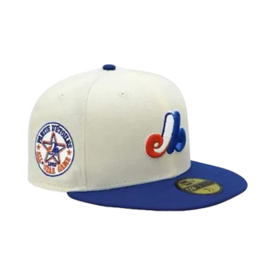 NEW ERA x THE CAP 59Fifty MLB SPACIAL FRAME Montreal Expos "Chrome/Blue"