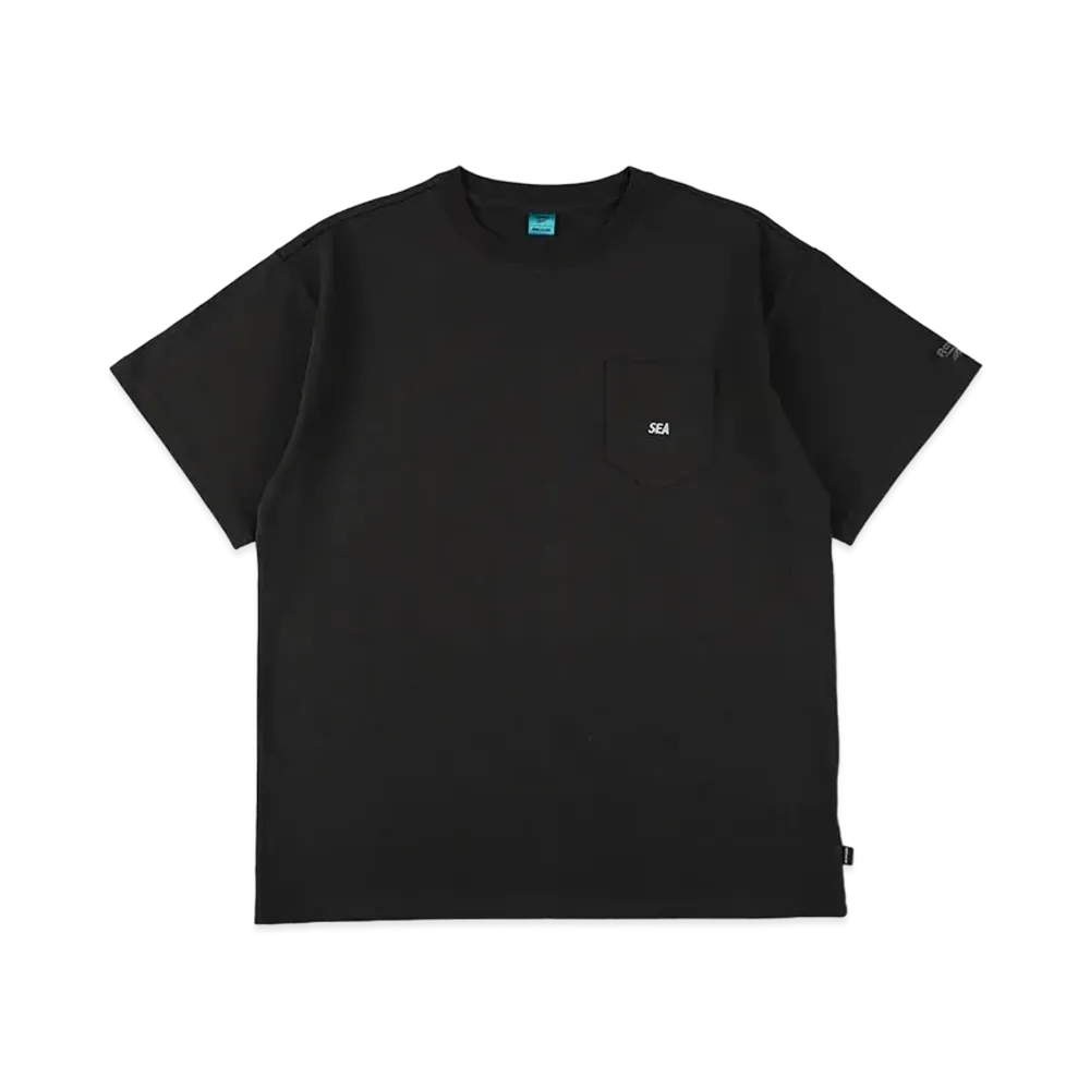 WIND AND SEA Reebok x atmos S/S Pocket Tee "Black"