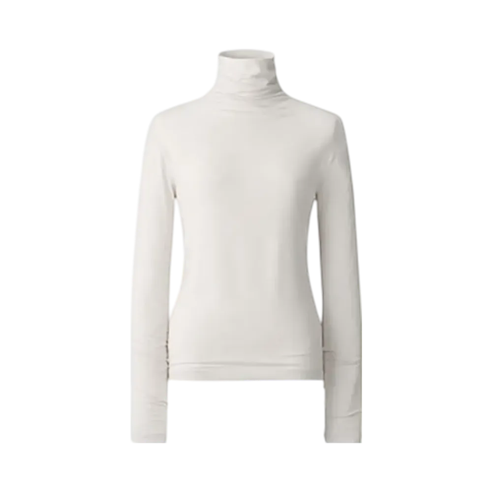 Uniqlo C Women'S Super Warm Heattech Cashmere Blend Crew Neck T #1 "Natural"