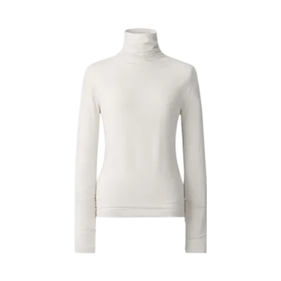 Uniqlo C Women'S Super Warm Heattech Cashmere Blend Crew Neck T #1 "Natural"