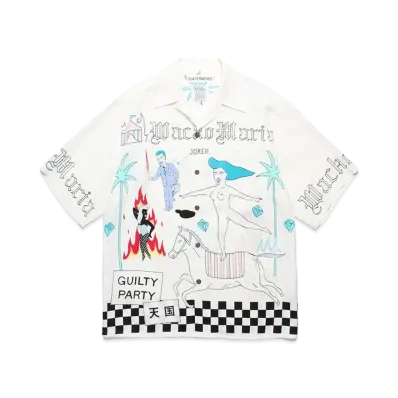 WACKO MARIA 世界平和プロジェクト / Hawaiian Shirt "White"