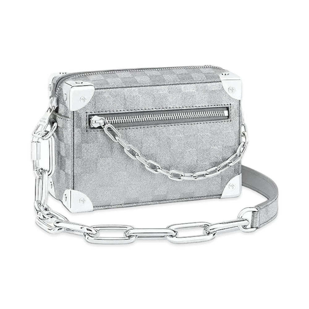 Louis Vuitton Mini Soft Trunk Leather "Silver"
