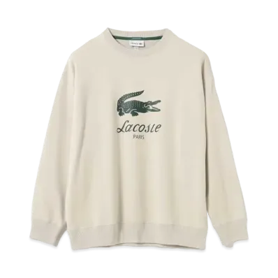 BEAMS LACOSTE for BEAMS / Custom Logo Sweatshirt "Buq/Hammam"