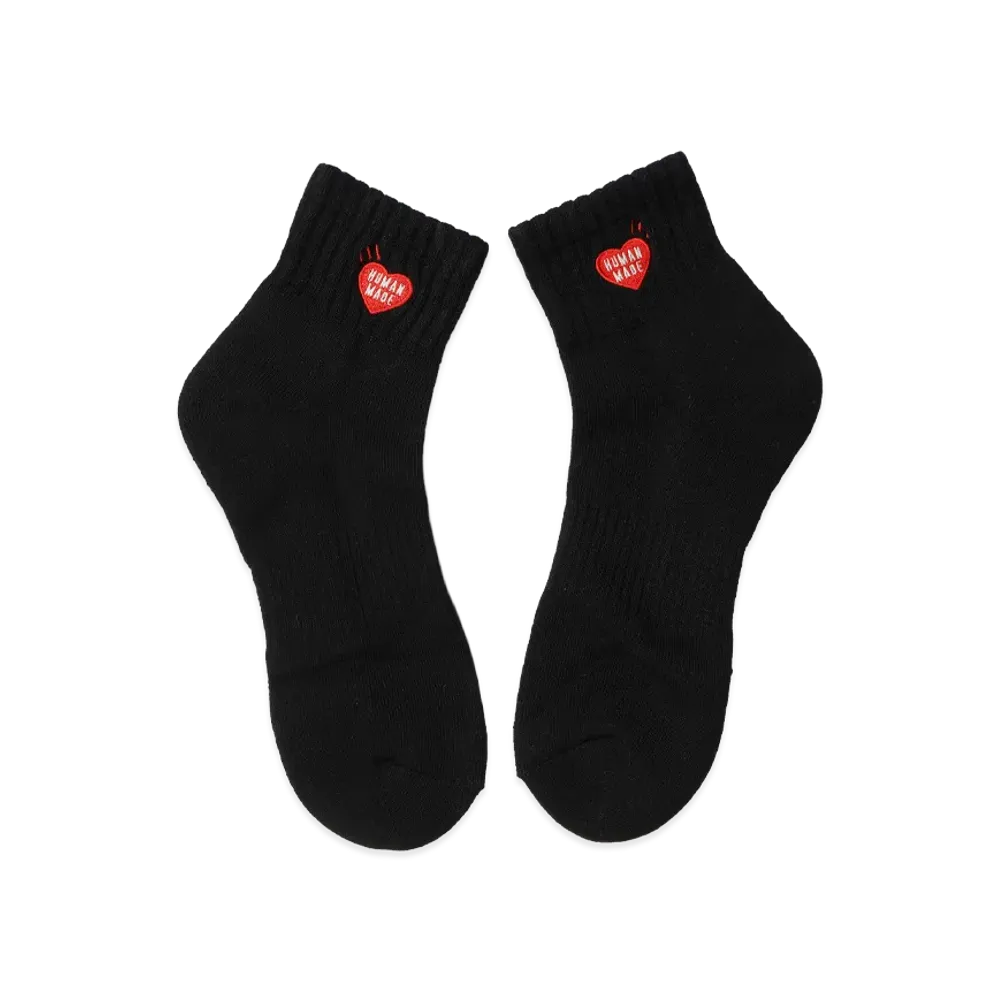 HUMAN MADE SHORT PILE SOCKS "Black"