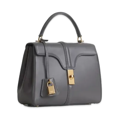 CELINE Small 16 Bag in Satinated Calfskin "Grey"