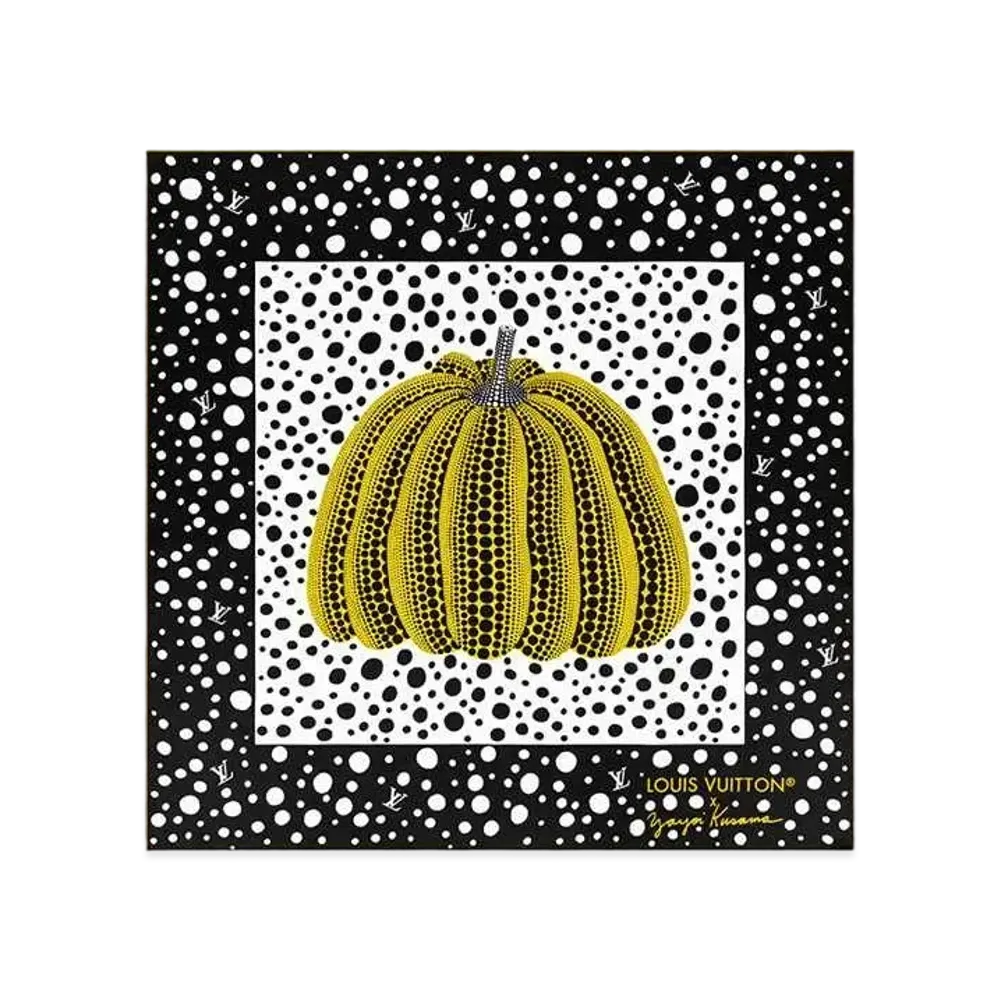 Louis Vuitton x Yayoi Kusama Infinity Dots Square 90 "Jaune/Noir"