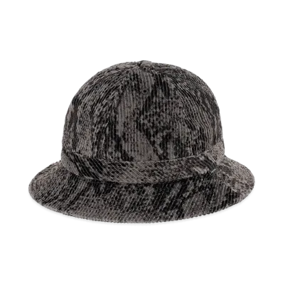 Supreme Snakeskin Corduroy Bell Hat "Black"