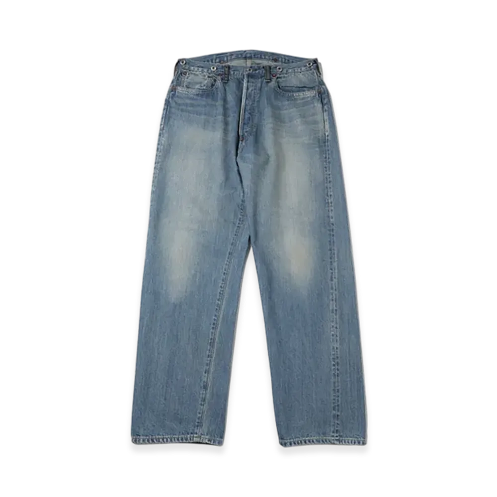 A.PRESSE No.22 Washed Wide Denim Pants "Indigo"