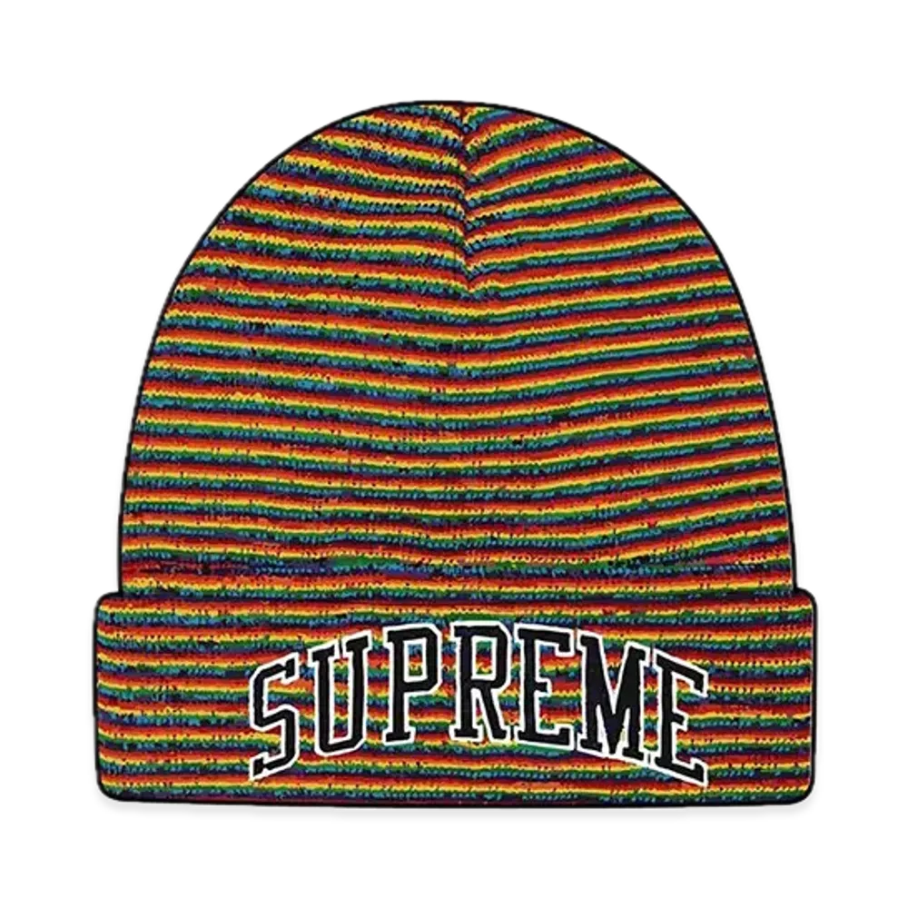 Supreme Rainbow Stripe Beanie "Multi"