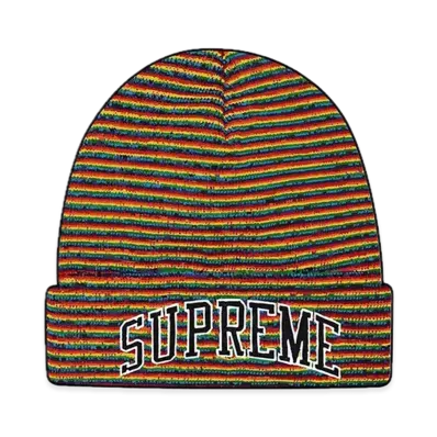 Supreme Rainbow Stripe Beanie "Multi"