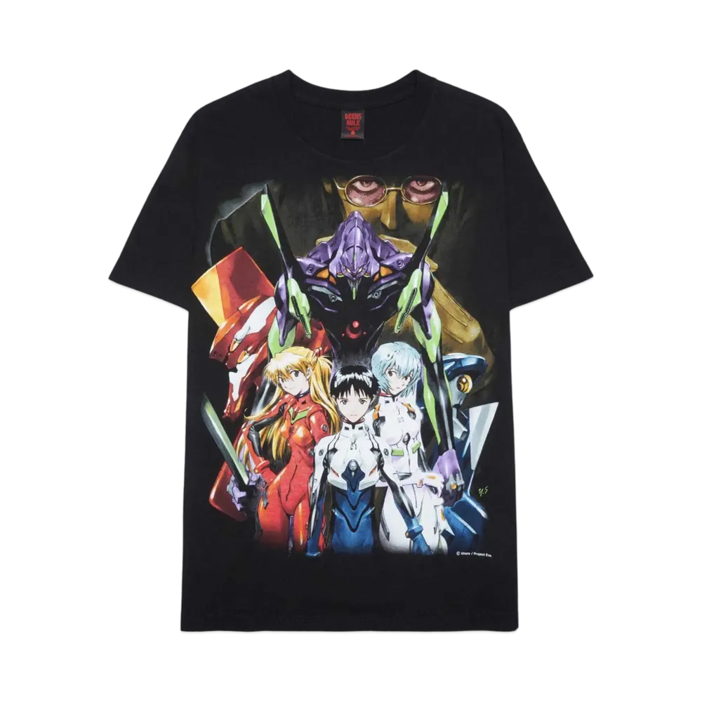 Geeks Rule 15 Silkscreen Printing x Neon Genesis Evangelion T-Shirt Vol.03 "Black"