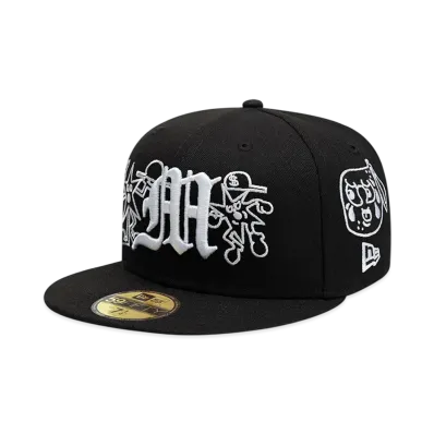 NEW ERA x MORA 59FIFTY Lo Mismo de Siempre All-Over "Black/White"