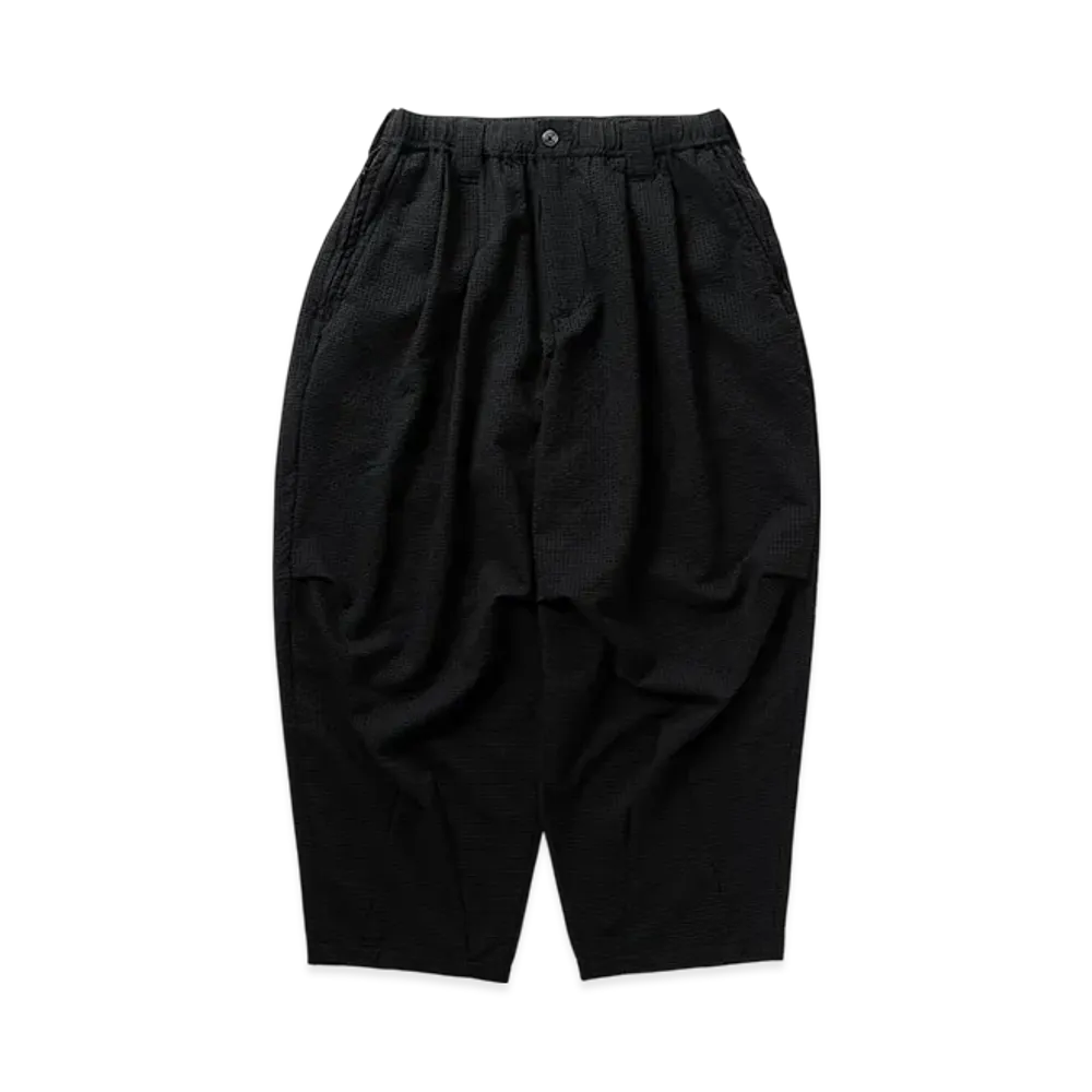 TIGHTBOOTH Seersucker Balloon Pants "Black"