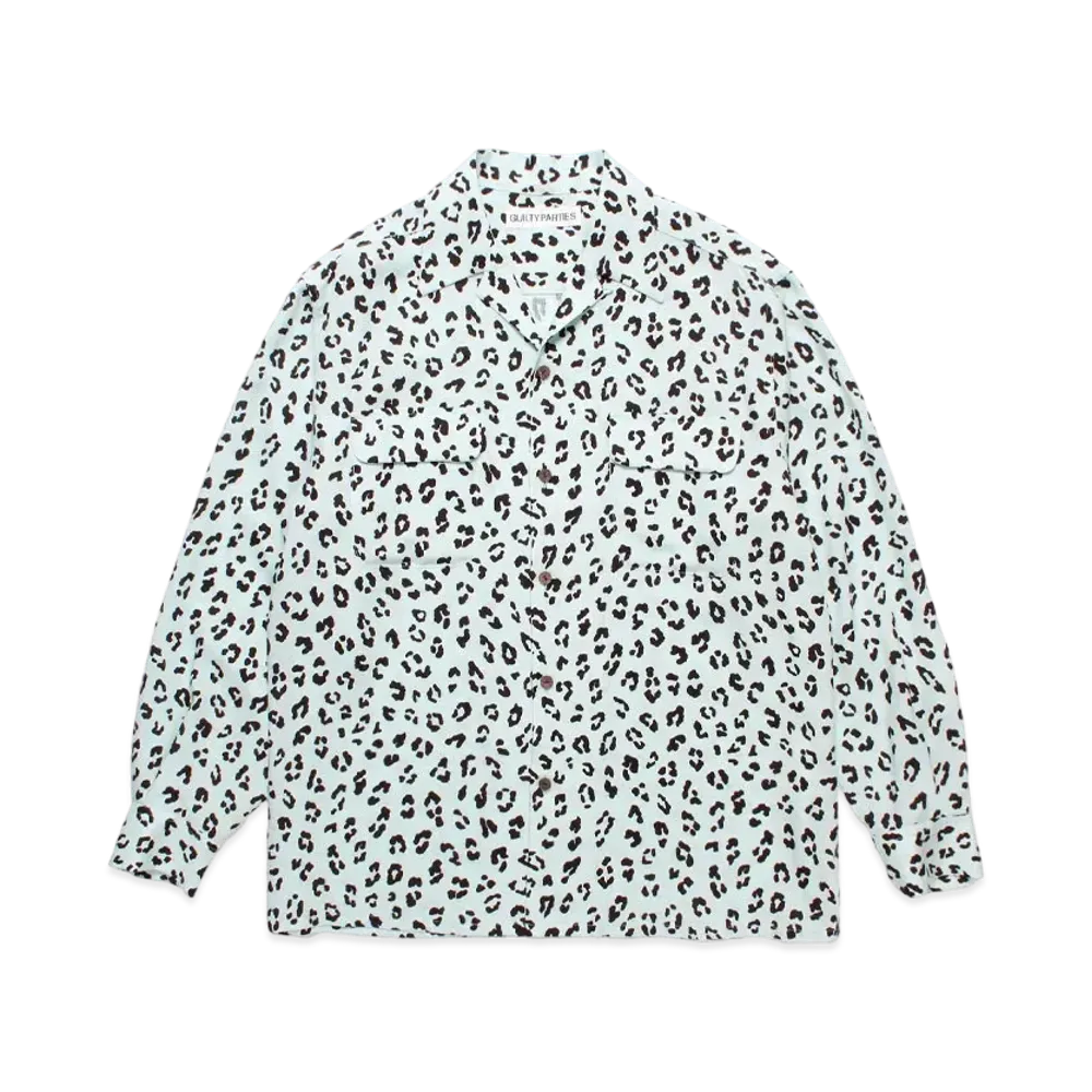 WACKO MARIA Leopard Hawaiian Shirt "Mint"