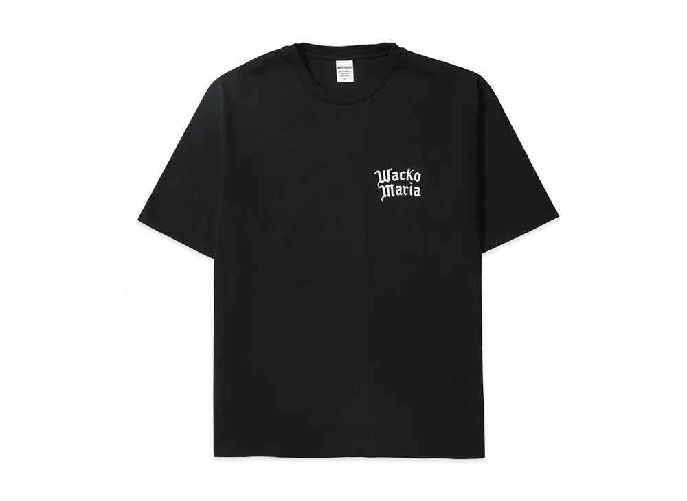 WACKO MARIA Washed Heavy Weight T-Shirt "Black"