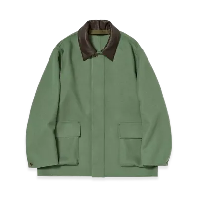 AURALEE Cashmere Melton Hand Sewn Blouson "Olive"