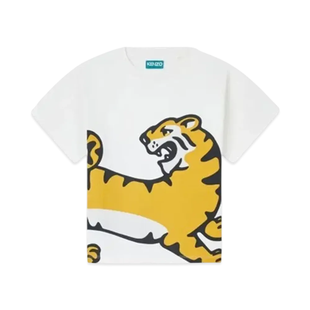 KENZO 'Blue Jungle' Cotton T-shirt "Brush"