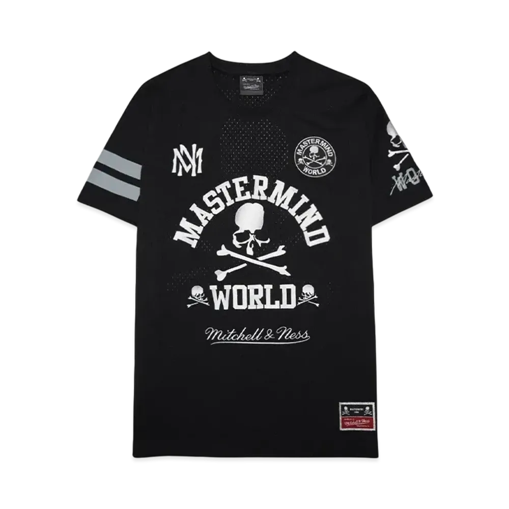 MASTERMIND x Mitchell&Ness MESH SS TEE "BLACK/WHITE"