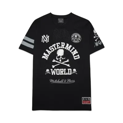 MASTERMIND x Mitchell&Ness MESH SS TEE "BLACK/WHITE"