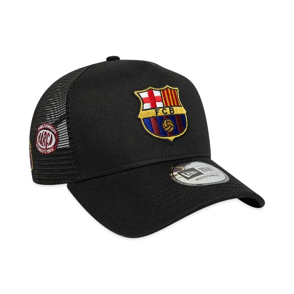 NEW ERA x FC Barcelona 9FORTY A-Frame Trucker Patch "Black"