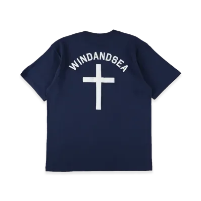 WIND AND SEA Cross Tee "Indigo"