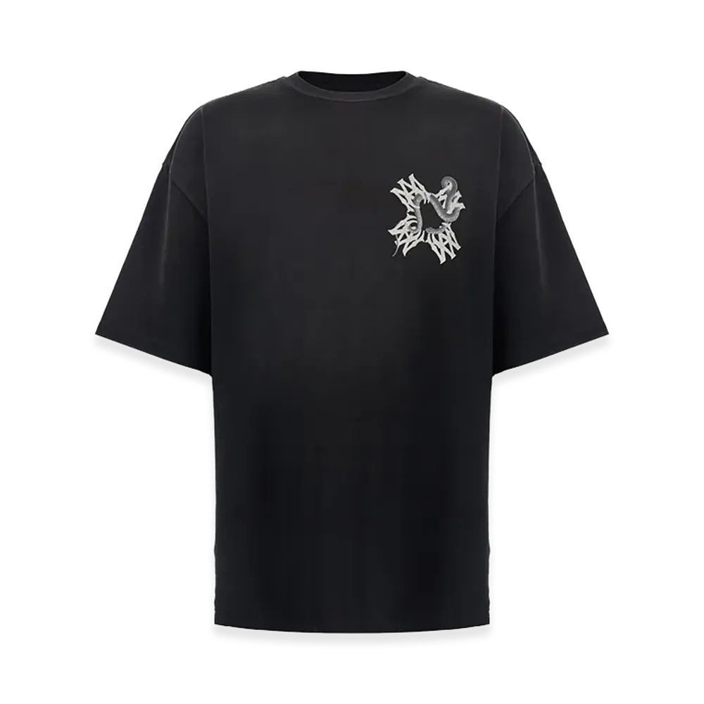 AMIRI MA Quad Snake Tee "Black"