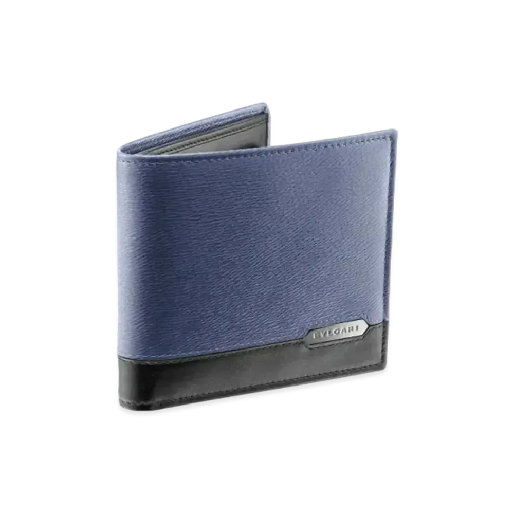 BVLGARI Serpenti Scaglie Man Bifold Wallet "Blue"