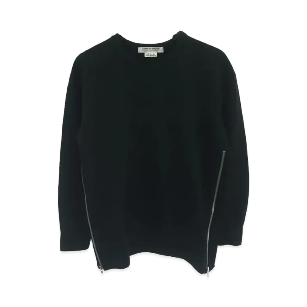 COMME des GARCONS Side Zip Sweatshirt "Black"