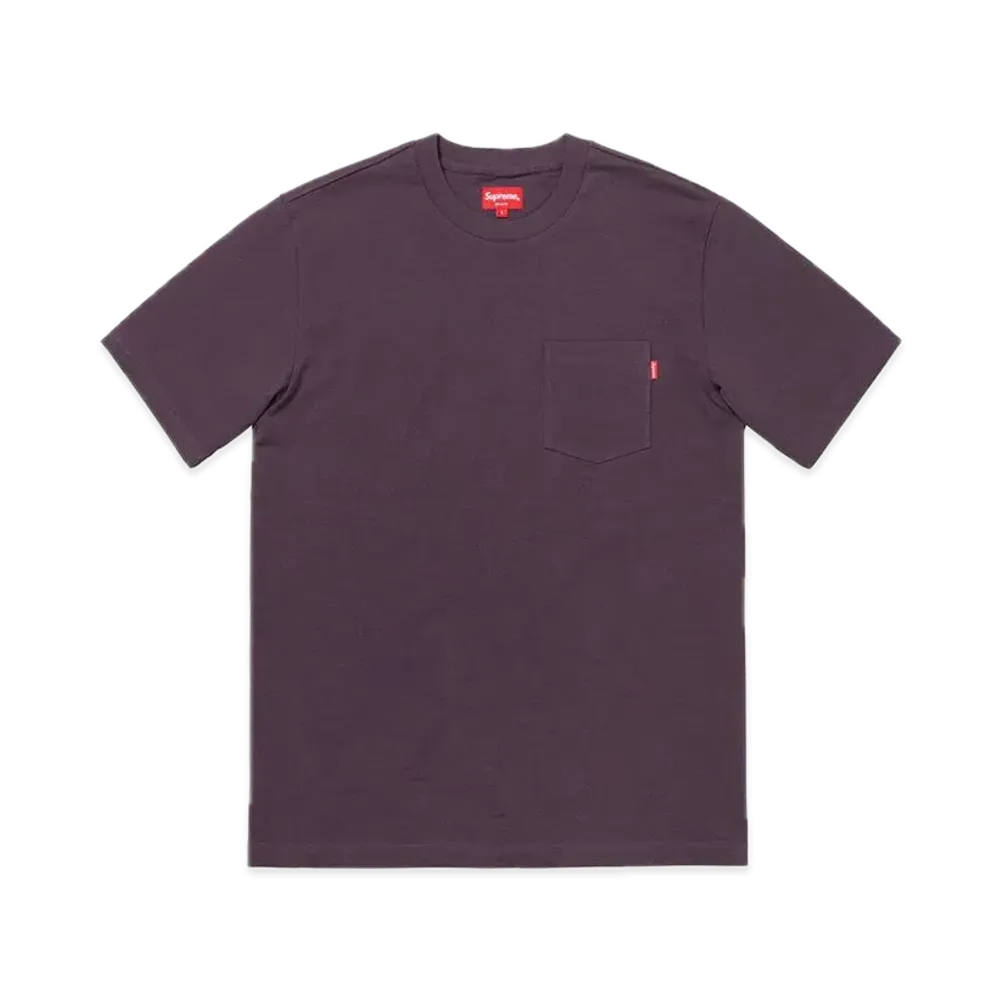シュプリーム S/S ポケット Tシャツ "プラム" (18FW)