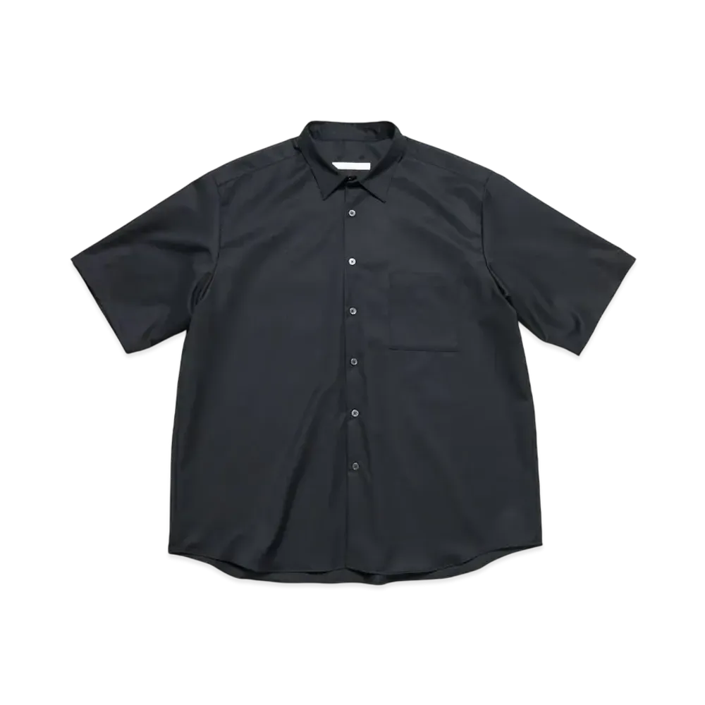 SOPHNET. Summer Stretch Wool S/S Shirt "Black"