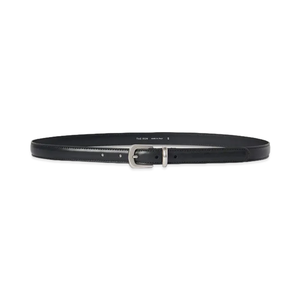 The Row Women's Ring Leather Belt "Black"