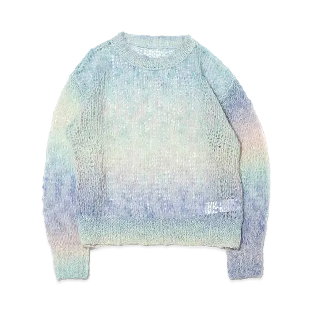 atmos pink Colorful Skin Knit Top "Blue"