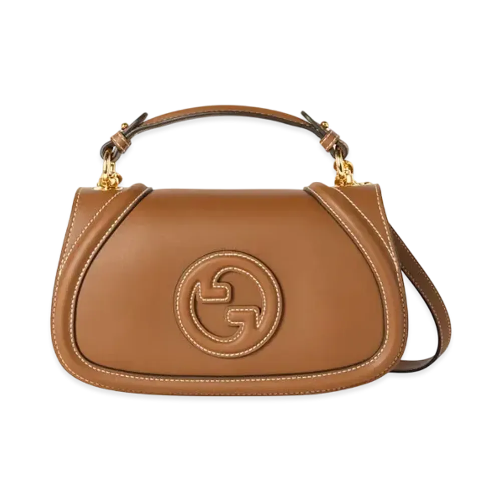 GUCCI Blondie Small Top Handle Bag "Brown"